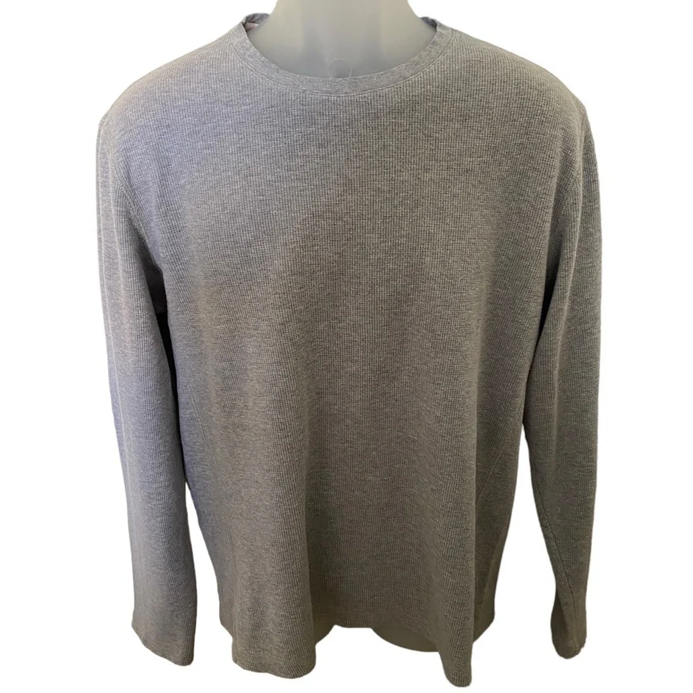 Banana REPUBLIC Light Gray Long Sleeve Pullover Sweater Men L Large